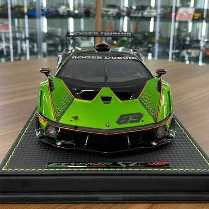 1/18 Resin Lamborghini Essenza #63 Green by MR Collection - studio product photo of the scale model