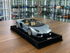 MR Collection 1/18 Lamborghini Aventador Roadster Ice Blue Resin Model Limited 249 - detailed collector display model