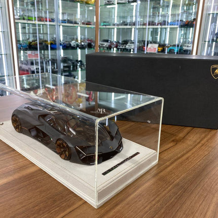 MR Collection 1/18 Lamborghini Terzo Millennio Matt Grey Resin Model - showroom-quality model replica