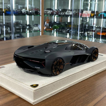MR Collection 1/18 Lamborghini Terzo Millennio Matt Grey Resin Model - fine detailed model replica