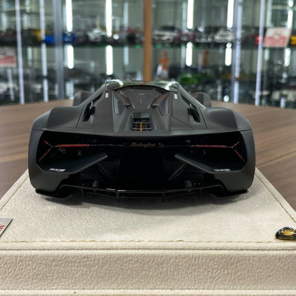 MR Collection 1/18 Lamborghini Terzo Millennio Matt Grey Resin Model - premium collector scale model