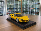 MR Collection Ferrari 296 GTB Giallo Tristrato 1:18 Resin Model - detailed collector display model