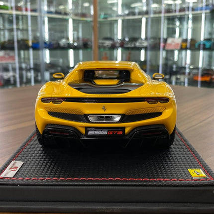 MR Collection Ferrari 296 GTB Giallo Tristrato 1:18 Resin Model - premium collector scale model