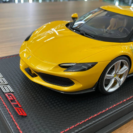 MR Collection Ferrari 296 GTB Giallo Tristrato 1:18 Resin Model - scale model for display