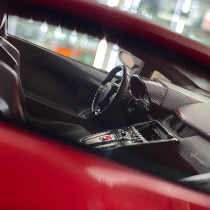 MR Collection 1/18 Lamborghini Aventador LP750-4 Superveloce Rosso Bia - detailed die-cast style model