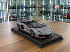 MR Collection 1:18 Lamborghini Centenario Roadster Argento Centenario Blue Resin Model - detailed collector display model