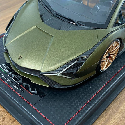 1/18 Resin Lamborghini Sián FKP 37 Verde Gea – MR Collection Limited 399 pcs - scale model for display