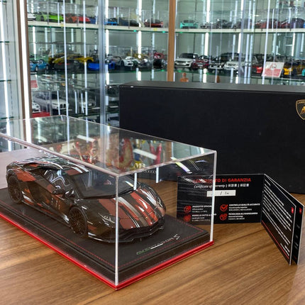 MR Collection Lamborghini Aventador S 1/18 Resin Black & Mix - showroom-quality model replica