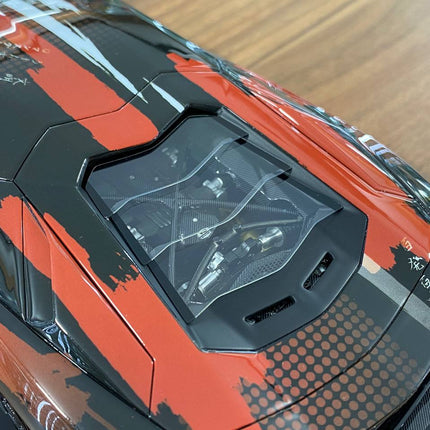 MR Collection Lamborghini Aventador S 1/18 Resin Black & Mix - scale model for display