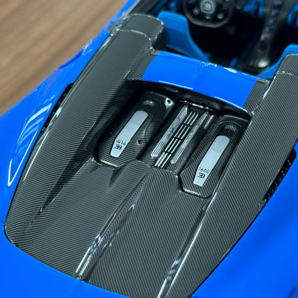 MR Collection 1:18 Bugatti W16 Mistral Blue Resin Limited 249 Pcs - scale model for display