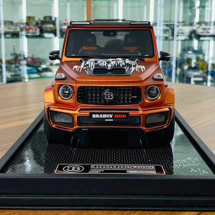 MotorHelix 1/18 Mercedes Benz BRABUS 800 HERMES Resin Model Bronze - studio product photo of the scale model