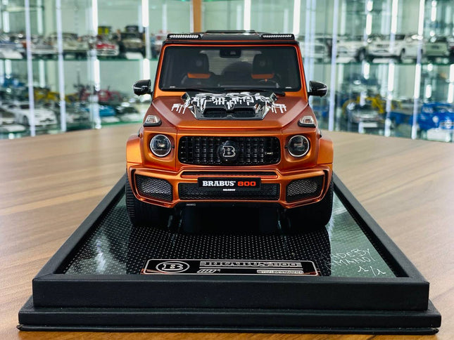 MotorHelix 1/18 Mercedes Benz BRABUS 800 HERMES Resin Model Bronze - studio product photo of the scale model