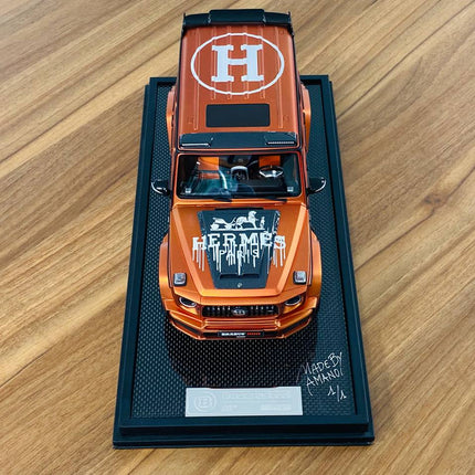 MotorHelix 1/18 Mercedes Benz BRABUS 800 HERMES Resin Model Bronze - showroom-quality model replica