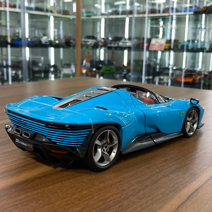 Bburago Ferrari Daytona SP3 1:18 Blue Diecast Model Car - fine detailed model replica