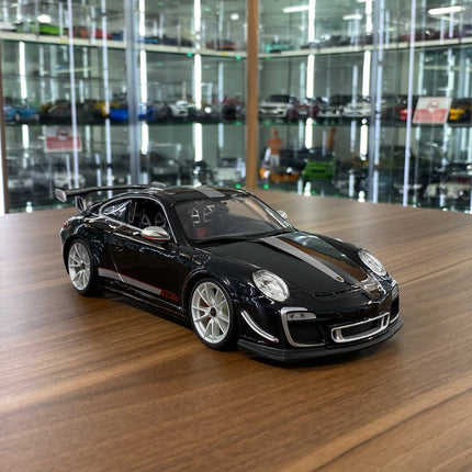 Bburago 1:18 Porsche 911 GT3 RS 4.0 Black Diecast Model Car - detailed collector display model