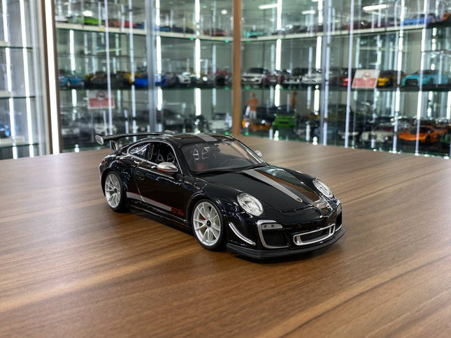 Bburago 1:18 Porsche 911 GT3 RS 4.0 Black Diecast Model Car - detailed collector display model
