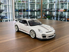1/18 Diecast Porsche 911 GT3 RS 4.0 White Bburago Scale Model Car - detailed collector display model