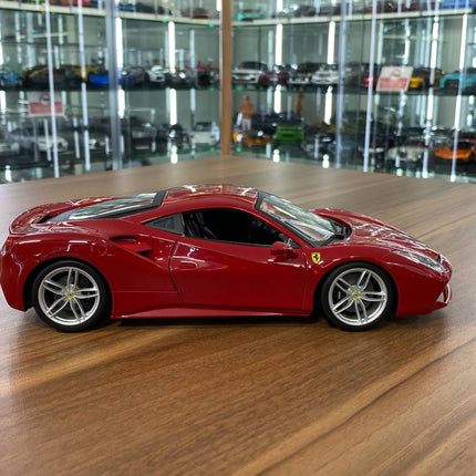 1/18 Diecast Ferrari 488 GTB Red by Bburago Scale Model Car - collectible scale model car
