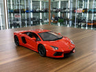 1/18 Bburago Lamborghini Aventador LP 700-4 Diecast Model Matt Orange - detailed collector display model