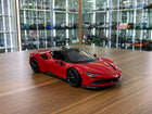 Bburago 1/18 Diecast Ferrari SF90 Stradale Red Scale Model Car - detailed collector display model