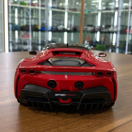 Bburago 1/18 Diecast Ferrari SF90 Stradale Red Scale Model Car - premium collector scale model