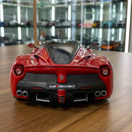 Ferrari LaFerrari 1:18 Red with Black Top Diecast Model Car | Bburago - fine detailed model replica