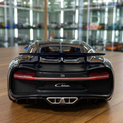 1/18 Diecast 2016 Bugatti Chiron Blue by Bburago Scale Model Car - premium collector scale model
