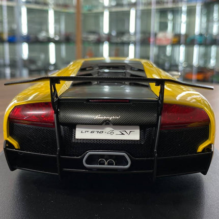 AutoArt Lamborghini Murcielago LP670-4 SV Giallo Orion Yellow 1:18 Diecast Model Car - scale model for display