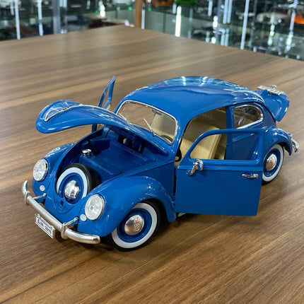 Bburago Volkswagen Kafer Beetle 1955 1/18 Diecast Model Car Blue - collector edition scale model