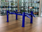 GreenLight 1/18 Four-Post Lift Adjustable Display Diecast Blue - detailed collector display model
