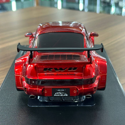 Solido 1/18 Porsche 911 (964) RWB Body Kit Red Metallic Diecast Model - premium collector scale model