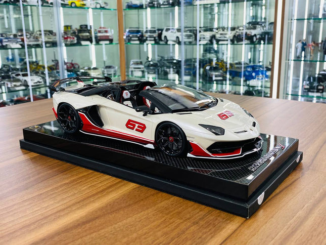 1/18 Resin - MR Collection Lamborghini Aventador Roadster SVJ #63 , 01/01 Limited Edition - detailed collector display model