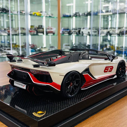 1/18 Resin - MR Collection Lamborghini Aventador Roadster SVJ #63 , 01/01 Limited Edition - fine detailed model replica