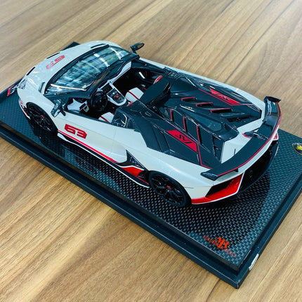 1/18 Resin - MR Collection Lamborghini Aventador Roadster SVJ #63 , 01/01 Limited Edition - detailed die-cast style model