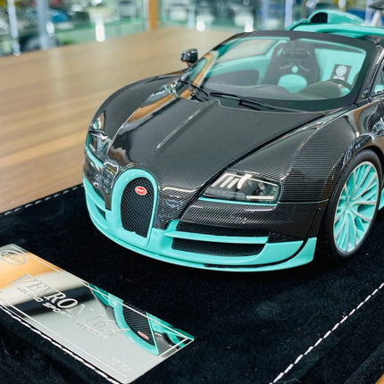 H&H Bugatti Veyron 16.4 Grand Sport Vitesse 1/18 Tiffany Carbon Limited to 10 Pcs - scale model for display