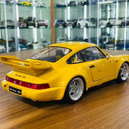 Solido Porsche 911 3.8 RS 1:18 Diecast Model Car Yellow - collectible scale model car