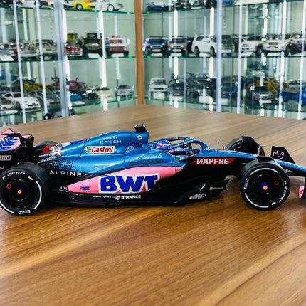 Solido Alpine A522 Fernando Alonso #14 1/18 Diecast Model Car Monaco GP F1 - collector edition scale model