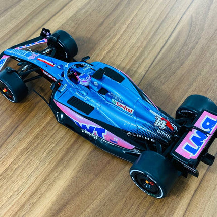 Solido Alpine A522 Fernando Alonso #14 1/18 Diecast Model Car Monaco GP F1 - premium collector scale model