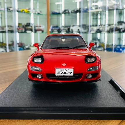 Solido Mazda RX7 Type RS (FD35) 1/18 Diecast Model Car Red - studio product photo of the scale model