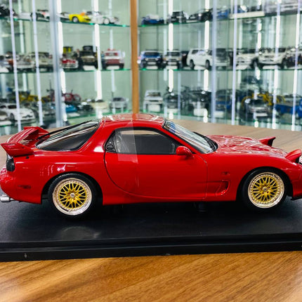 Solido Mazda RX7 Type RS (FD35) 1/18 Diecast Model Car Red - collector edition scale model
