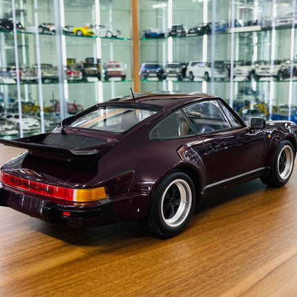 Minichamps 1/12 Porsche 911 Turbo 1977 Brown Diecast Model Car - scale model for display