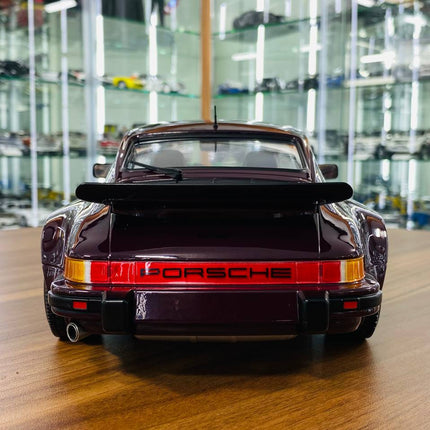 Minichamps 1/12 Porsche 911 Turbo 1977 Brown Diecast Model Car - detailed die-cast style model