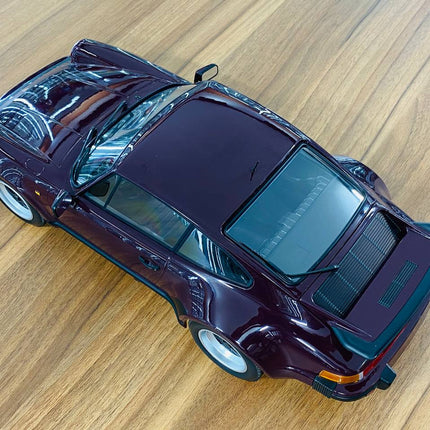 Minichamps 1/12 Porsche 911 Turbo 1977 Brown Diecast Model Car - premium collector scale model