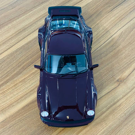 Minichamps 1/12 Porsche 911 Turbo 1977 Brown Diecast Model Car - fine detailed model replica