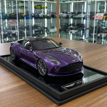 MotorHelix 1/18 Resin Aston Martin DB12 Coupe Digital Violet Limited 99pcs - detailed collector display model