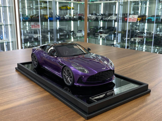 MotorHelix 1/18 Resin Aston Martin DB12 Coupe Digital Violet Limited 99pcs - detailed collector display model