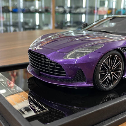 MotorHelix 1/18 Resin Aston Martin DB12 Coupe Digital Violet Limited 99pcs - scale model for display
