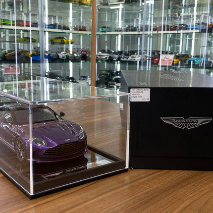 MotorHelix 1/18 Resin Aston Martin DB12 Coupe Digital Violet Limited 99pcs - detailed die-cast style model