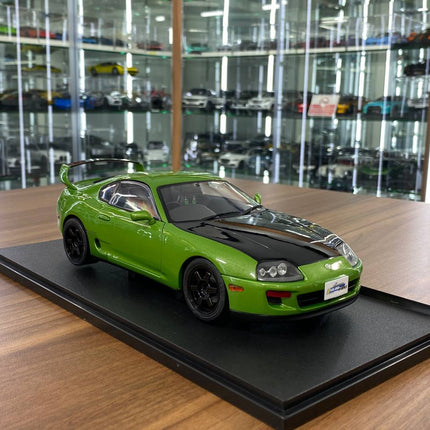 Solido 1/18 Toyota Supra MK4 A80 1993 Diecast Model Green Black - detailed collector display model