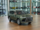 LCD Model Lexus LX 600 V6 2024 Nori Green 1:18 Diecast Model Car - detailed collector display model